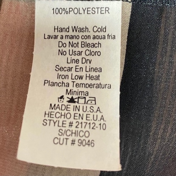 NBW Coco love sheer striped top with slit back - Picture 7 of 7